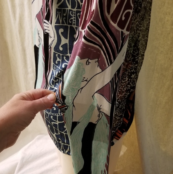 Vintage Jean Paul Gaultier Graphic Top Blouse L - Picture 6 of 8